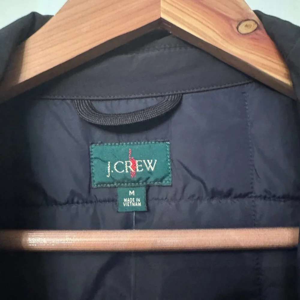 J. Crew Box-quilt insulated jacket with PrimaLoft * Navy Ink * Medium